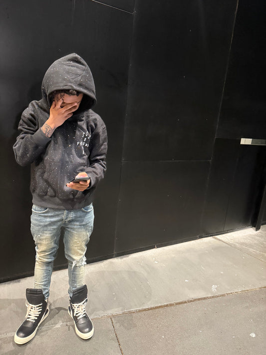 DF RhineStone Balaclava Hoodie