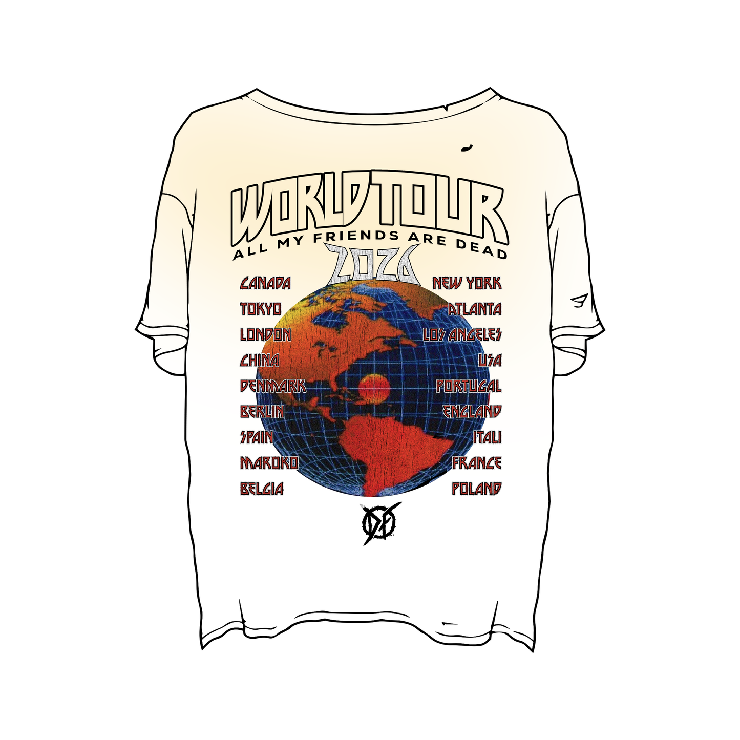 Skully Records World Tour Tee